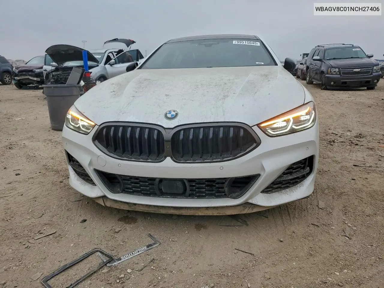 2022 BMW M850Xi VIN: WBAGV8C01NCH27406 Lot: 99515045