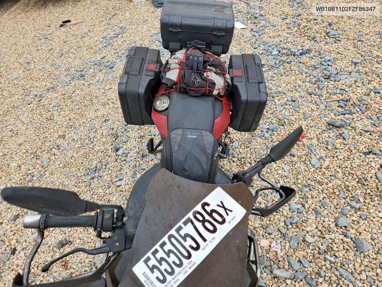 2015 BMW F700 Gs VIN: WB10B1102FZF86347 Lot: 55505786