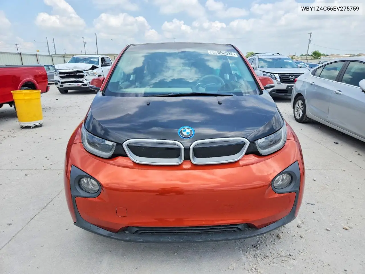 2014 BMW I3 Rex VIN: WBY1Z4C56EV275759 Lot: 57953826
