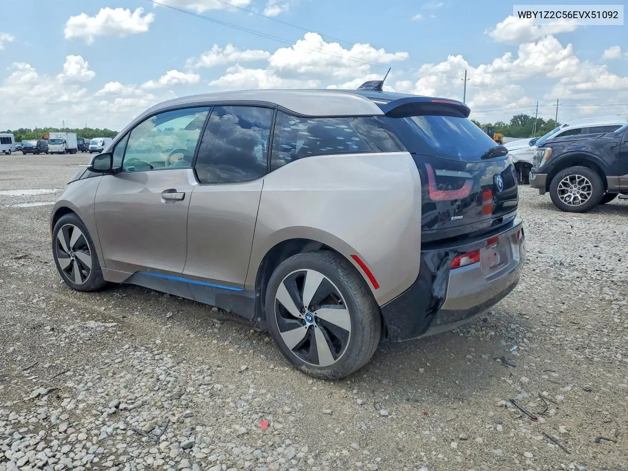 2014 BMW I3 Bev VIN: WBY1Z2C56EVX51092 Lot: 59329306