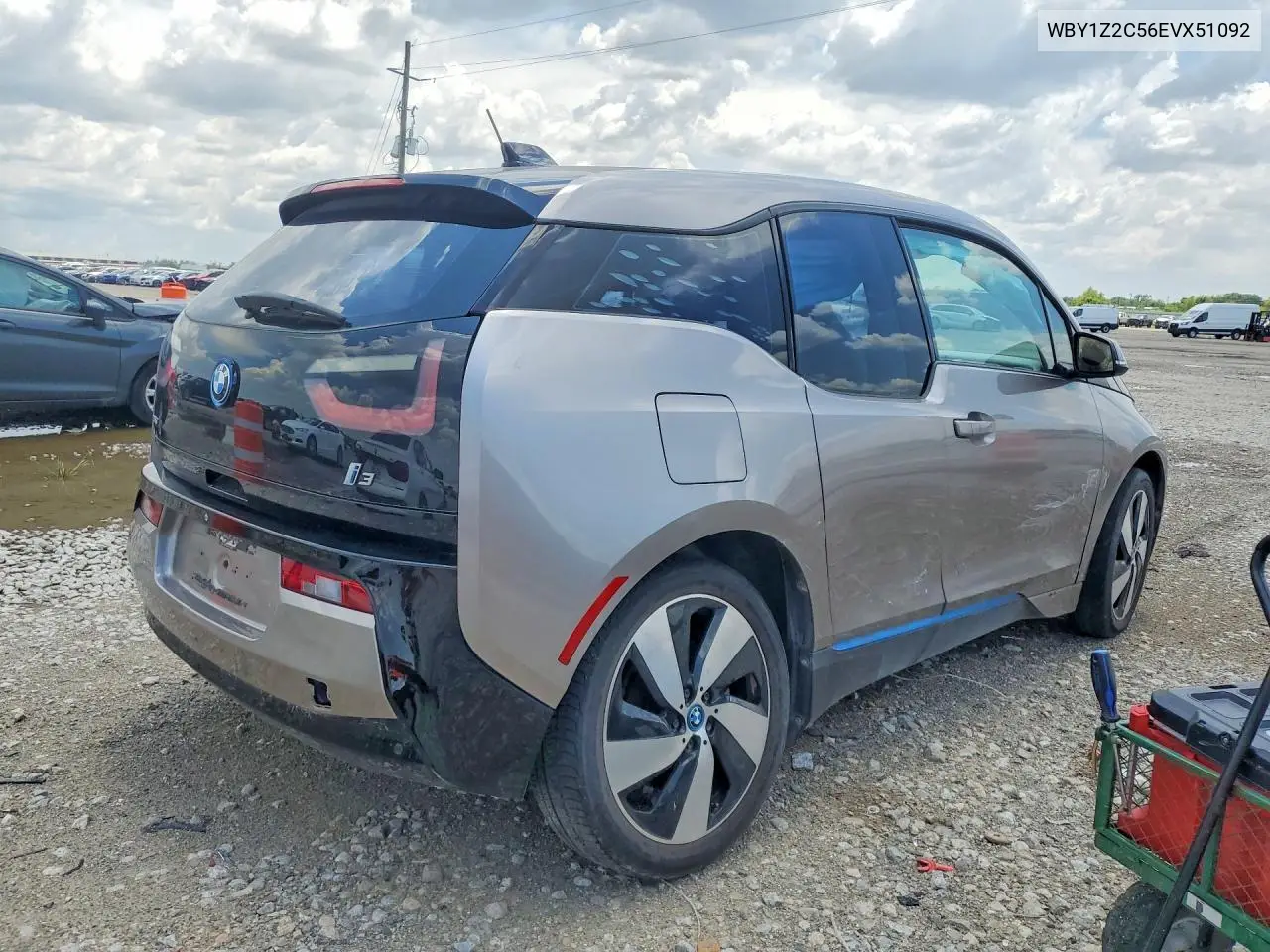 2014 BMW I3 Bev VIN: WBY1Z2C56EVX51092 Lot: 59329306