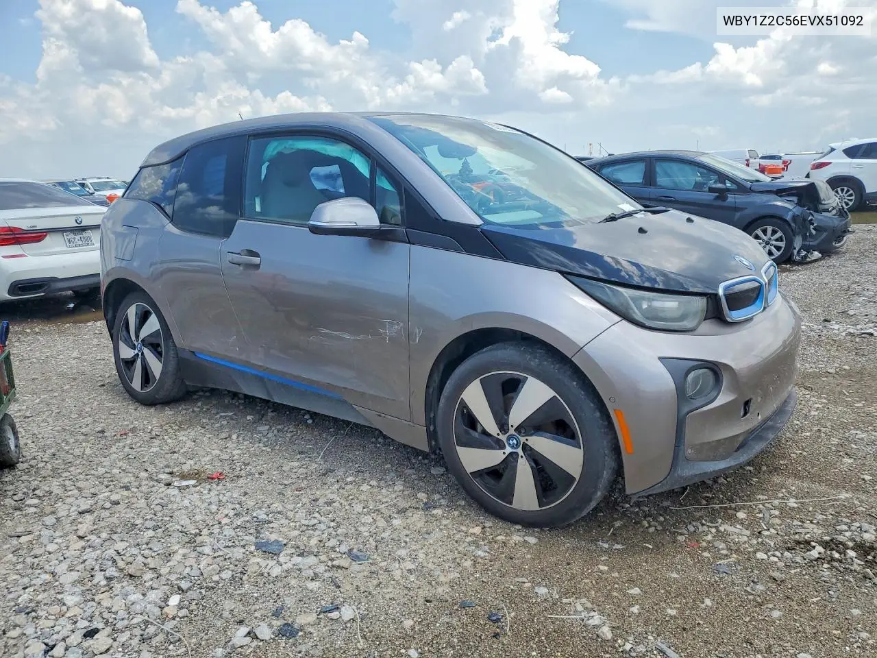 2014 BMW I3 Bev VIN: WBY1Z2C56EVX51092 Lot: 59329306