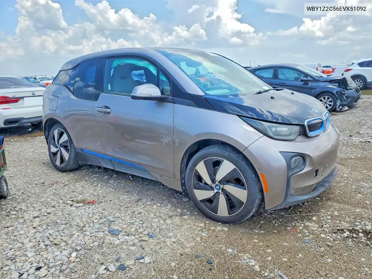 2014 BMW I3 Bev VIN: WBY1Z2C56EVX51092 Lot: 59329306