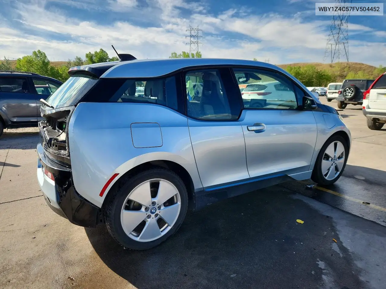 2015 BMW I3 Rex VIN: WBY1Z4C57FV504452 Lot: 60169226