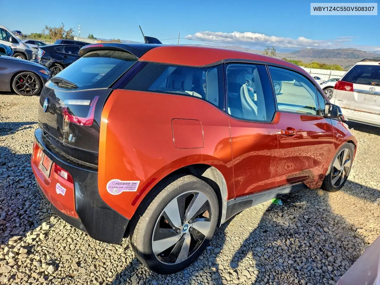2016 BMW I3 Rex VIN: WBY1Z4C55GV508307 Lot: 93986605