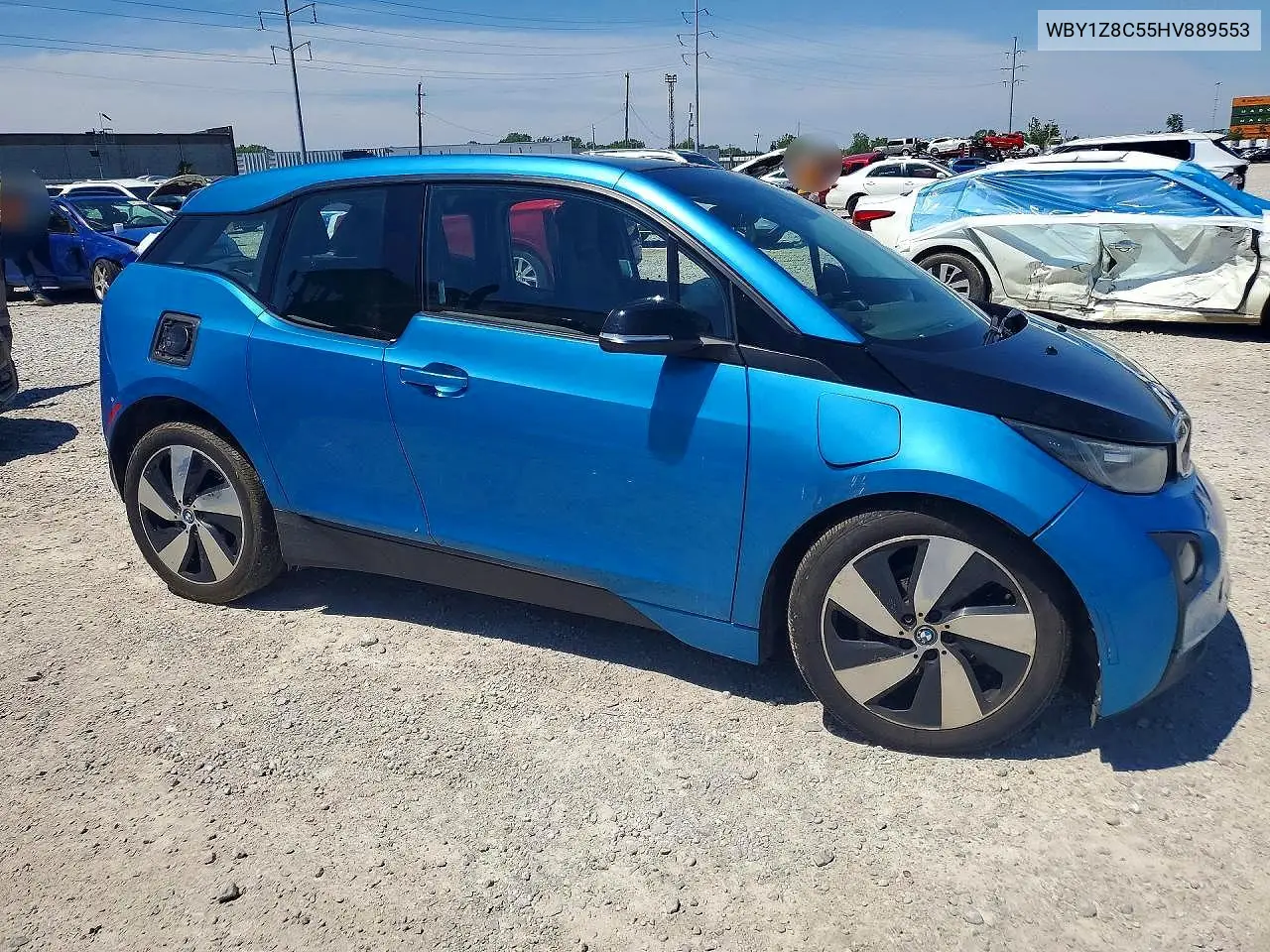 2017 BMW I3 Rex VIN: WBY1Z8C55HV889553 Lot: 53655876