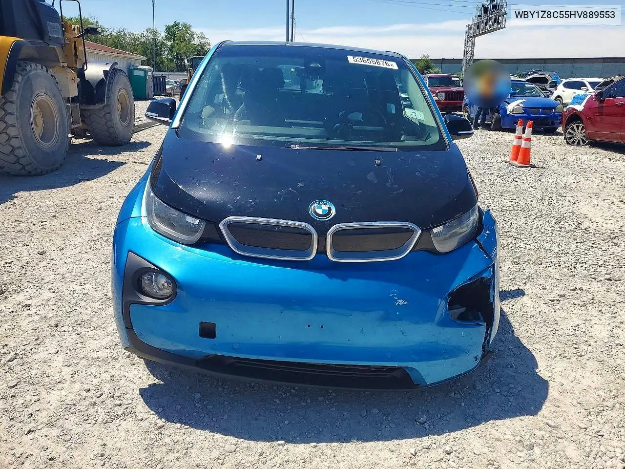 2017 BMW I3 Rex VIN: WBY1Z8C55HV889553 Lot: 53655876