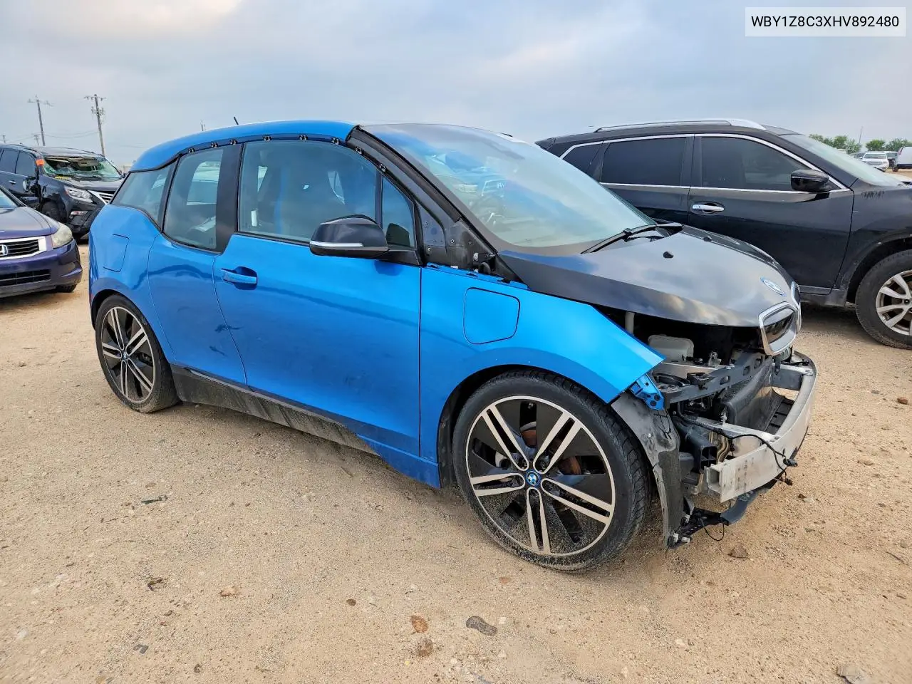 2017 BMW I3 Rex VIN: WBY1Z8C3XHV892480 Lot: 58226076