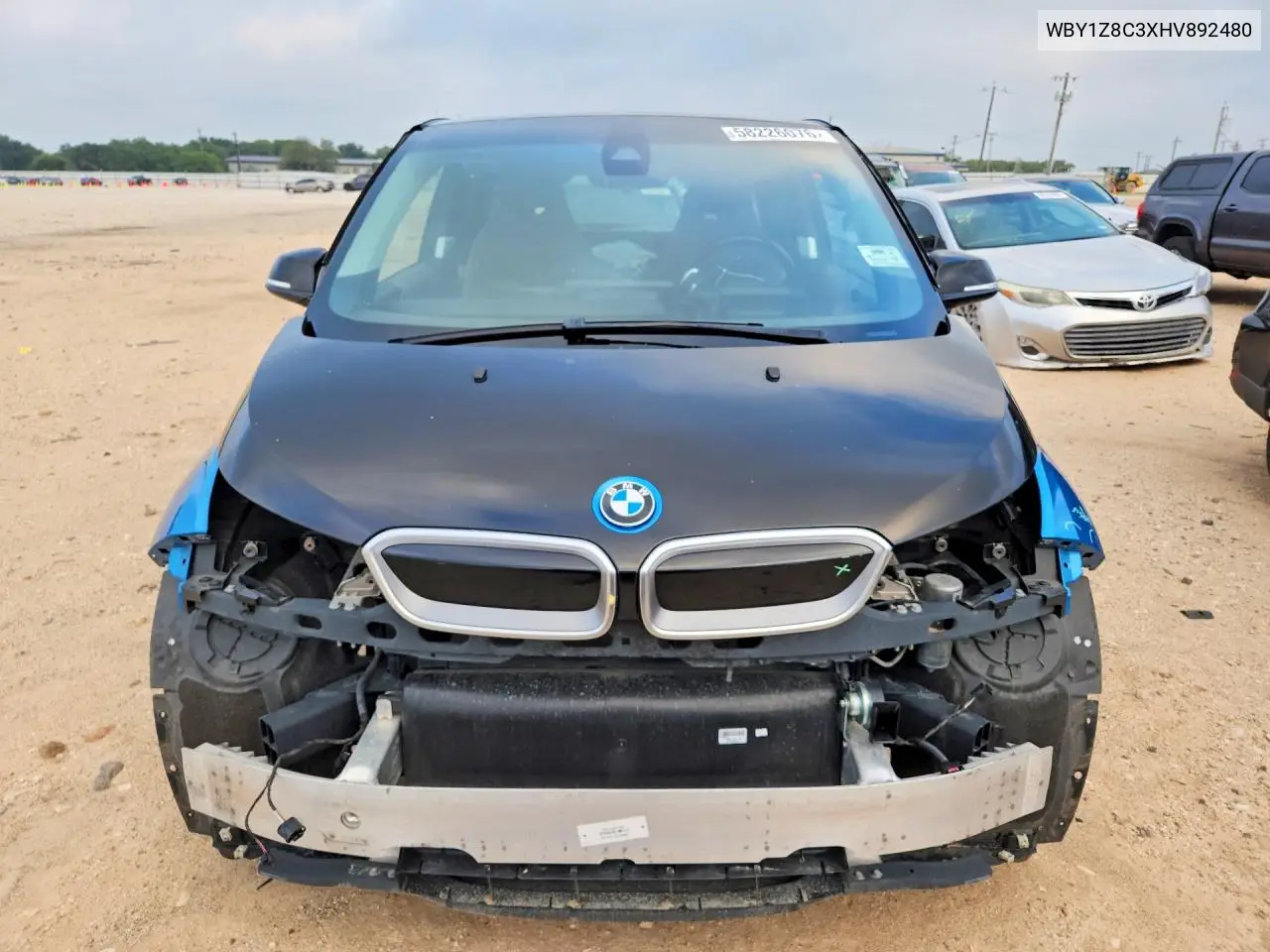 2017 BMW I3 Rex VIN: WBY1Z8C3XHV892480 Lot: 58226076