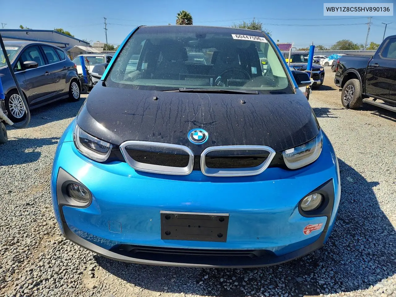 2017 BMW I3 Rex VIN: WBY1Z8C55HV890136 Lot: 60447596