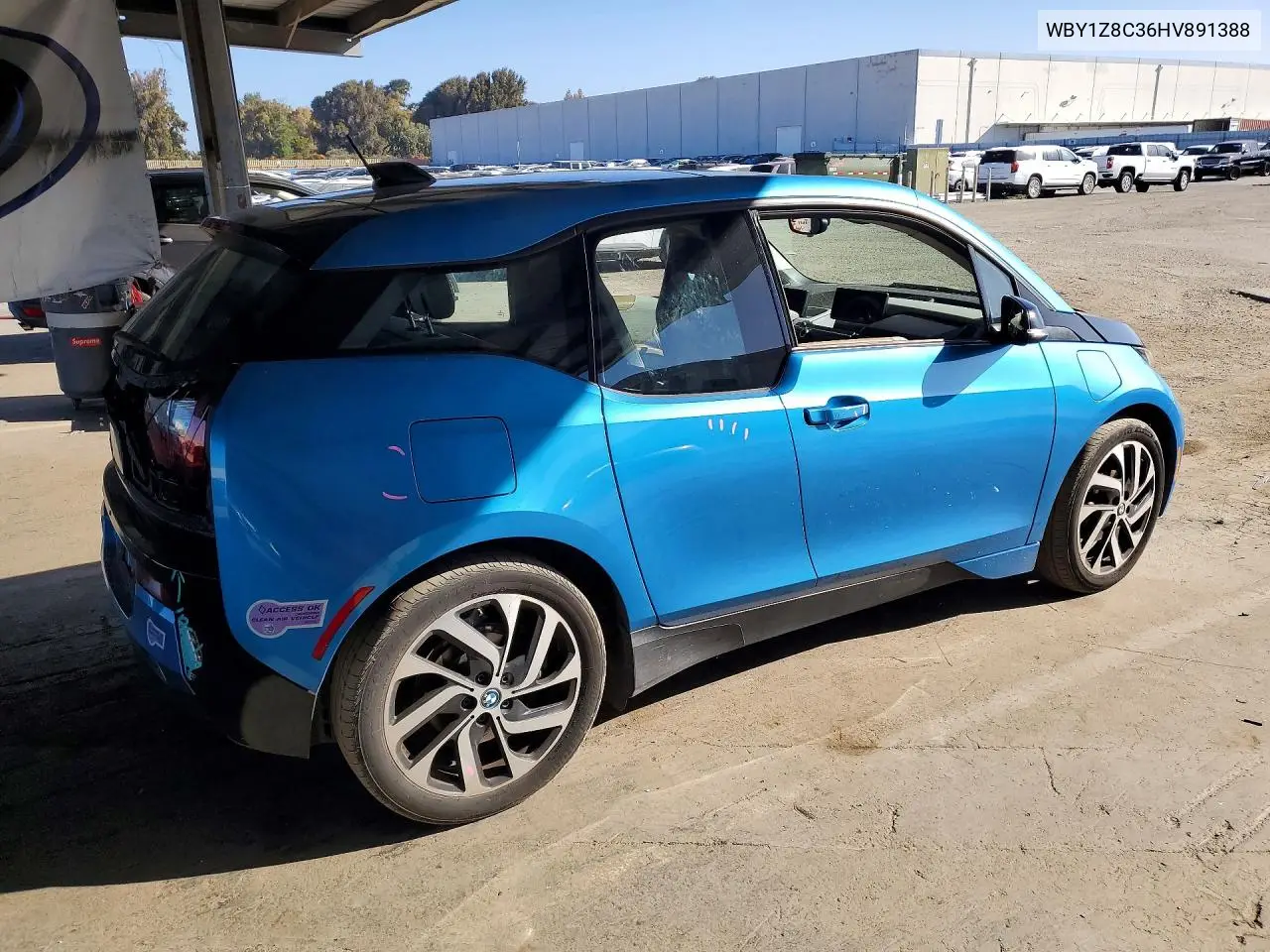 2017 BMW I3 Rex VIN: WBY1Z8C36HV891388 Lot: 61307196