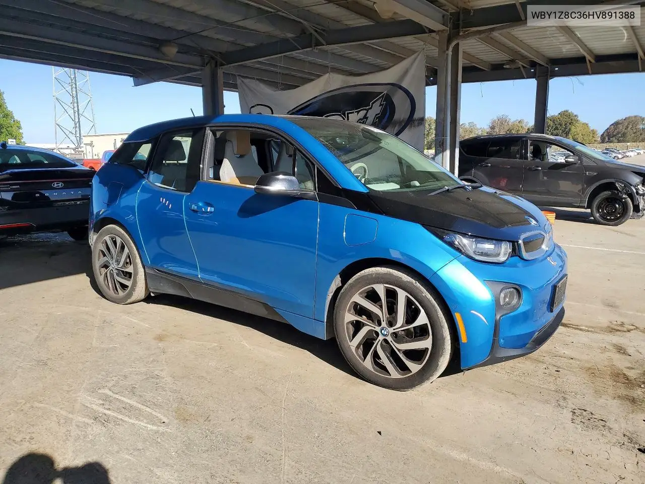 2017 BMW I3 Rex VIN: WBY1Z8C36HV891388 Lot: 61307196