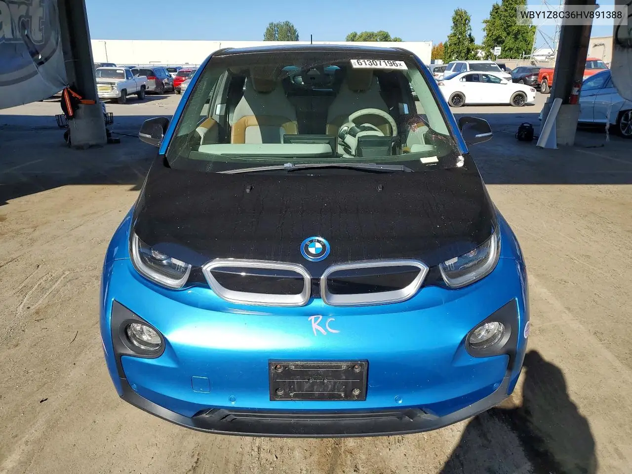 2017 BMW I3 Rex VIN: WBY1Z8C36HV891388 Lot: 61307196