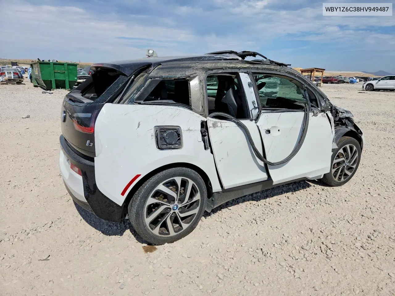 2017 BMW I3 Bev VIN: WBY1Z6C38HV949487 Lot: 62171906