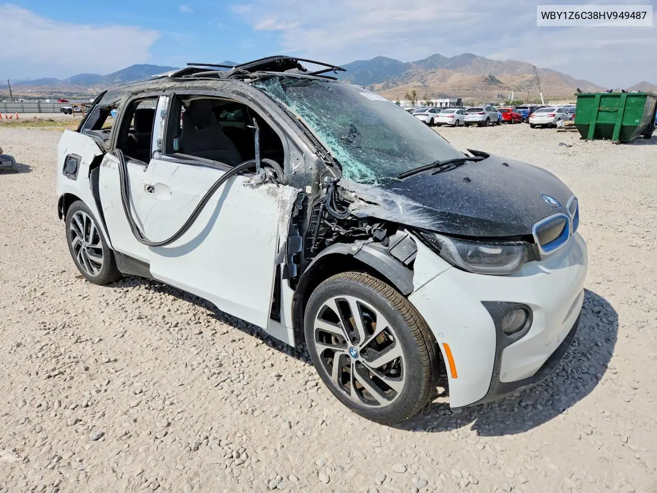 2017 BMW I3 Bev VIN: WBY1Z6C38HV949487 Lot: 62171906
