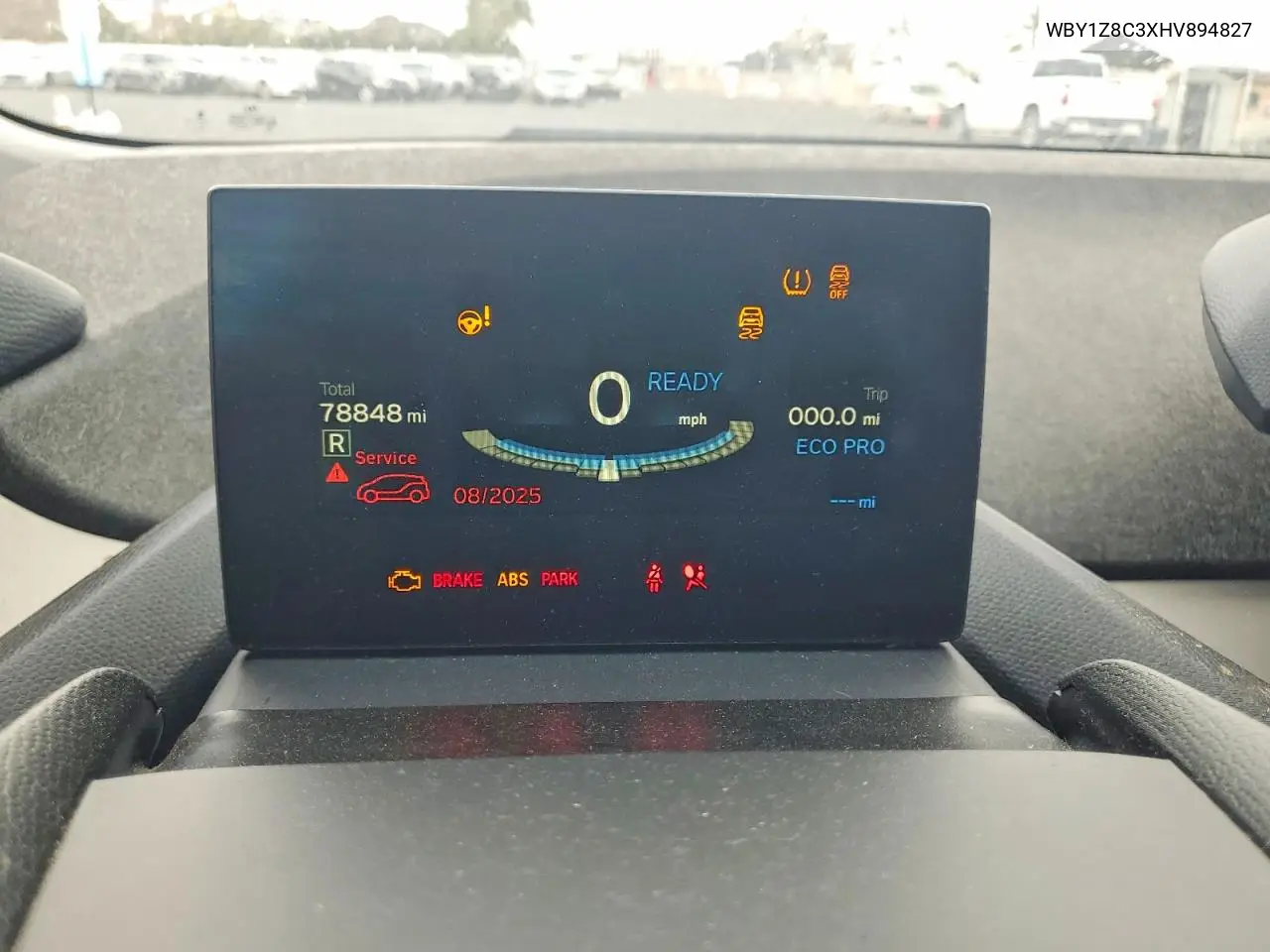 2017 BMW I3 Rex VIN: WBY1Z8C3XHV894827 Lot: 79654535