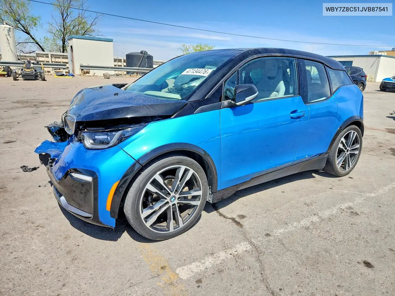 2018 BMW I3 S Rex VIN: WBY7Z8C51JVB87541 Lot: 47134476