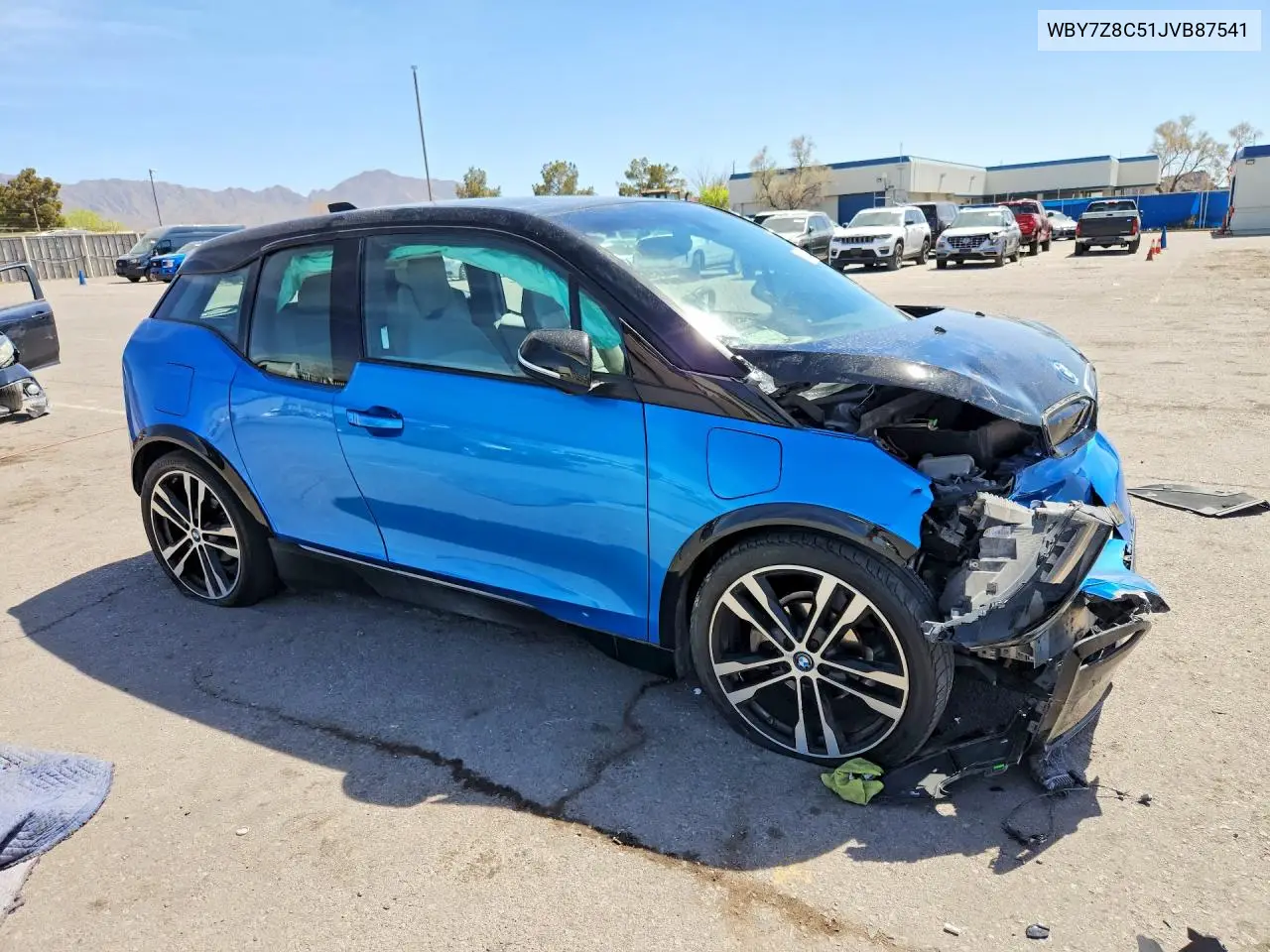 2018 BMW I3 S Rex VIN: WBY7Z8C51JVB87541 Lot: 47134476