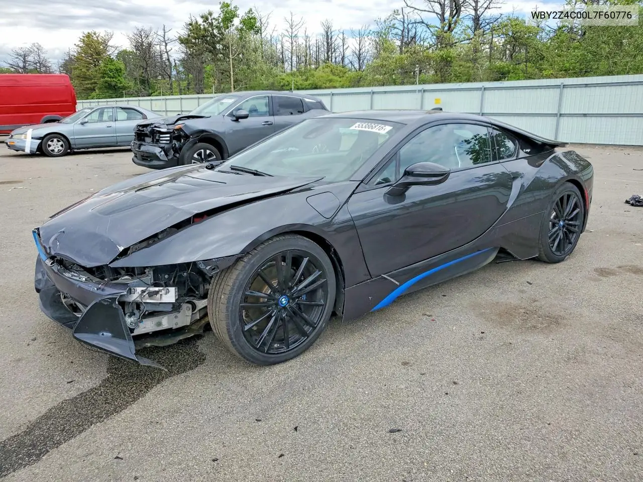 2020 BMW I8 VIN: WBY2Z4C00L7F60776 Lot: 55386816