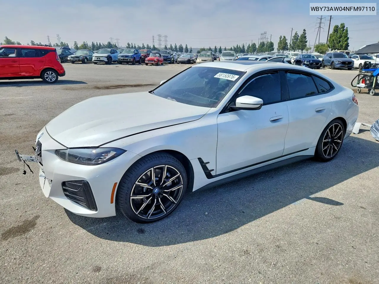 2022 BMW I4 Edrive 40 VIN: WBY73AW04NFM97110 Lot: 58150976