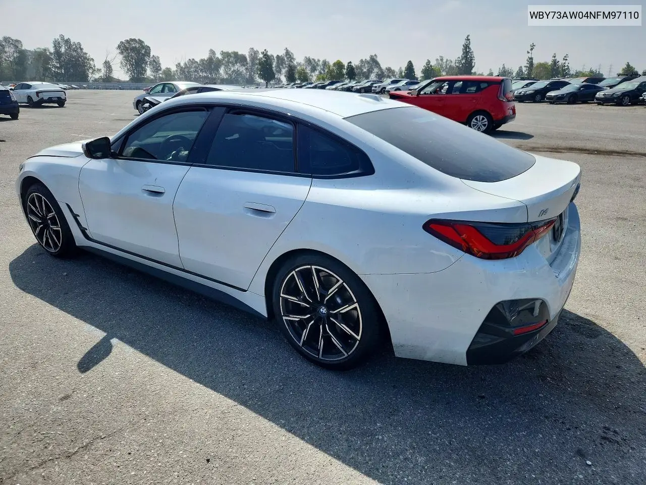 2022 BMW I4 Edrive 40 VIN: WBY73AW04NFM97110 Lot: 58150976