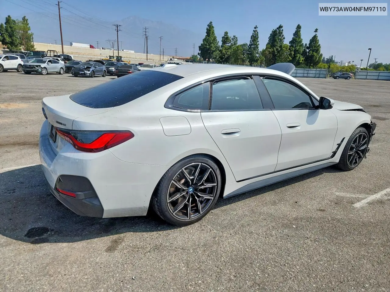 2022 BMW I4 Edrive 40 VIN: WBY73AW04NFM97110 Lot: 58150976