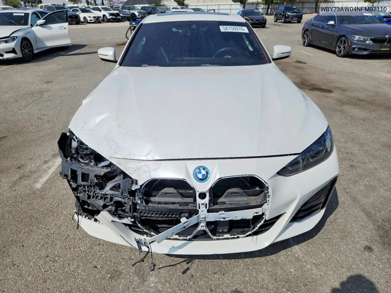 2022 BMW I4 Edrive 40 VIN: WBY73AW04NFM97110 Lot: 58150976