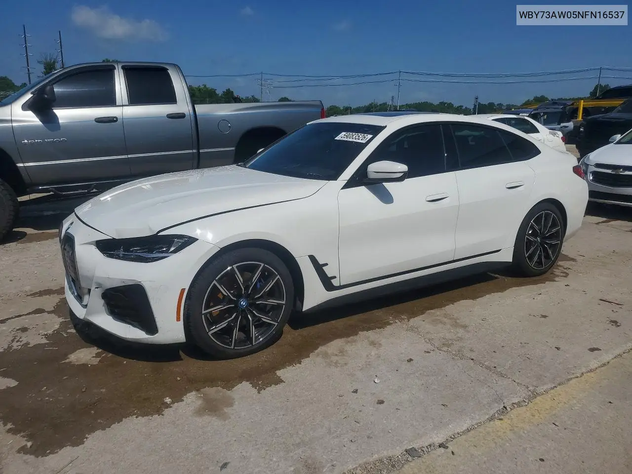 2022 BMW I4 Edrive 40 VIN: WBY73AW05NFN16537 Lot: 59083526