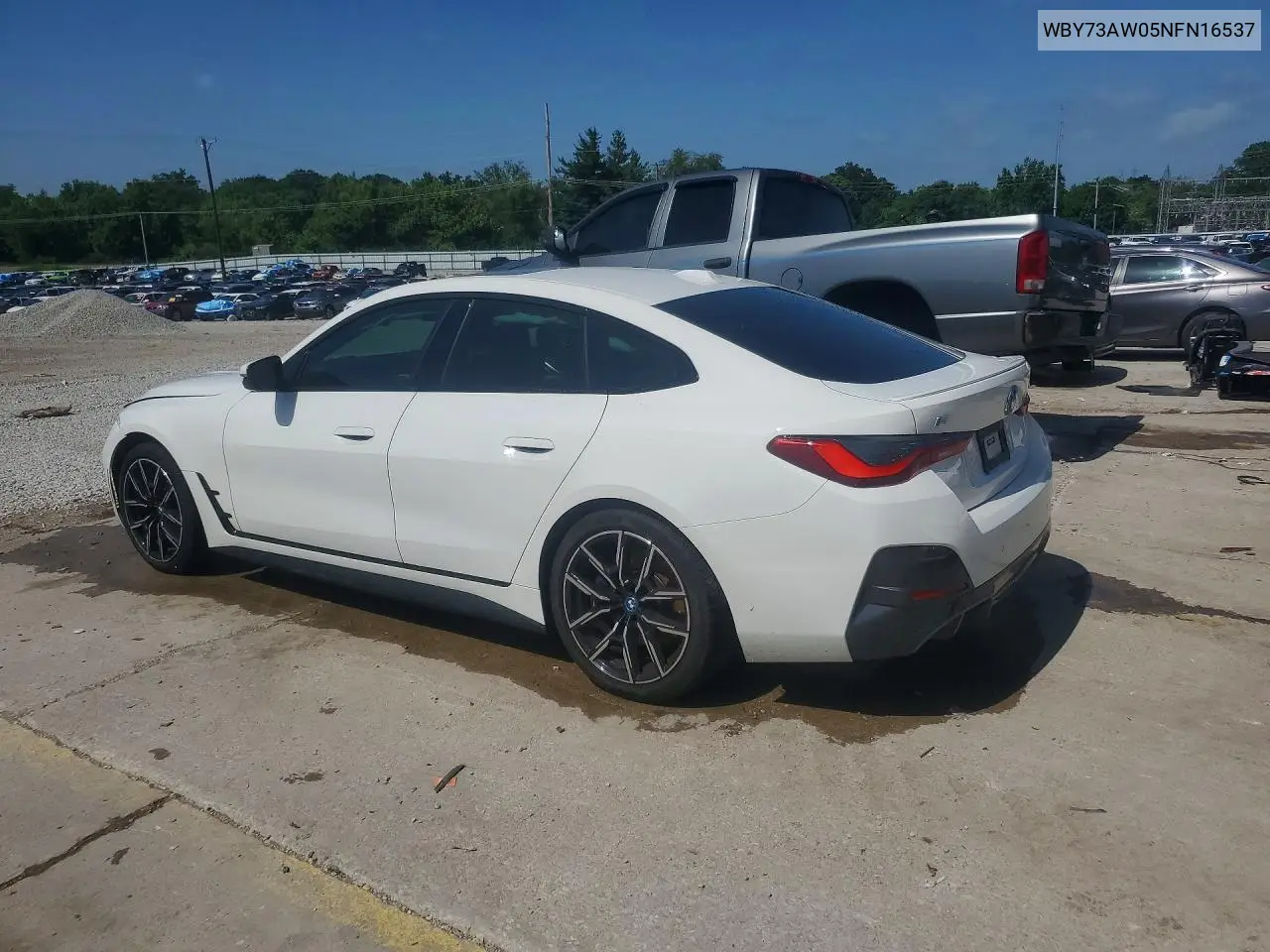 2022 BMW I4 Edrive 40 VIN: WBY73AW05NFN16537 Lot: 59083526