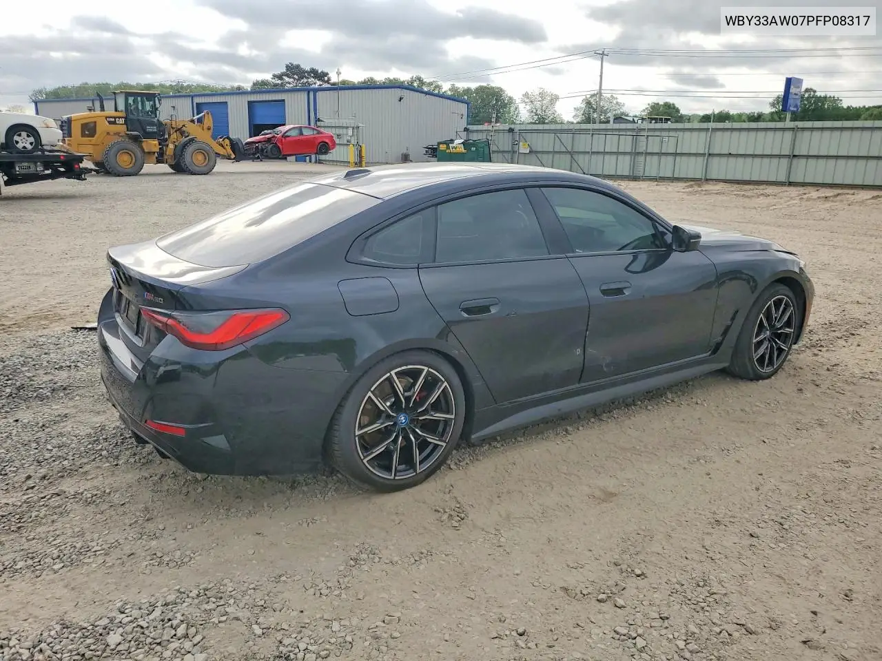 2023 BMW I4 M50 VIN: WBY33AW07PFP08317 Lot: 49570806