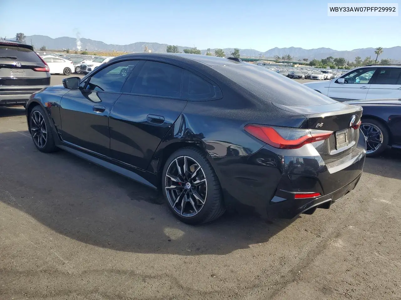 2023 BMW I4 M50 VIN: WBY33AW07PFP29992 Lot: 50514016