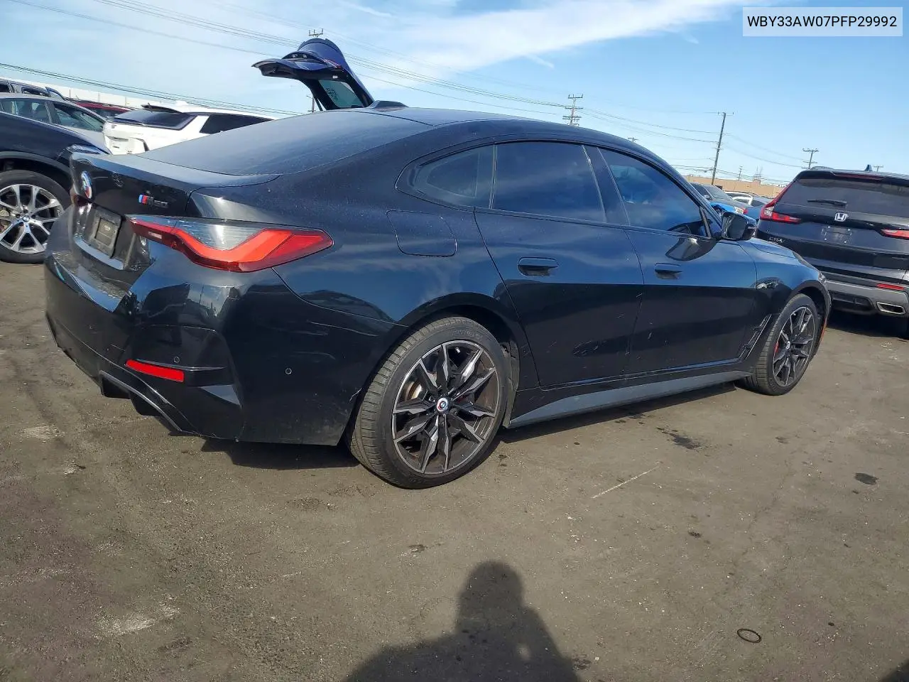 2023 BMW I4 M50 VIN: WBY33AW07PFP29992 Lot: 50514016