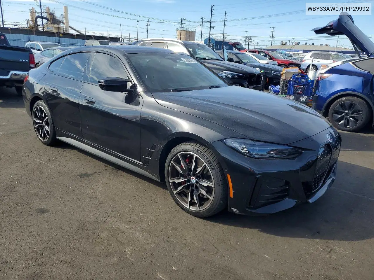 2023 BMW I4 M50 VIN: WBY33AW07PFP29992 Lot: 50514016