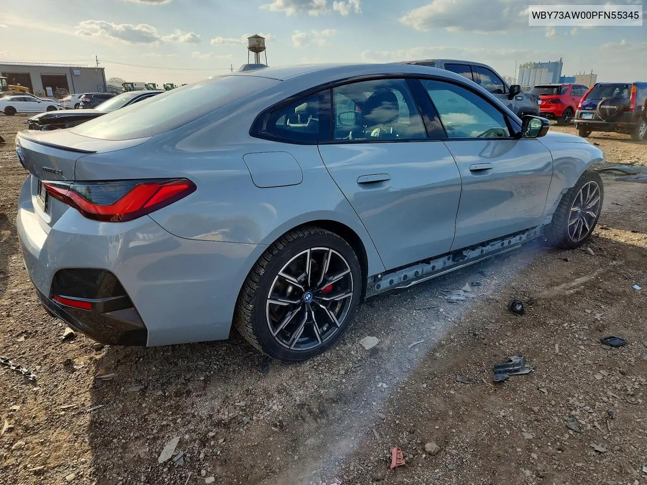 2023 BMW I4 Edrive 40 VIN: WBY73AW00PFN55345 Lot: 50577136