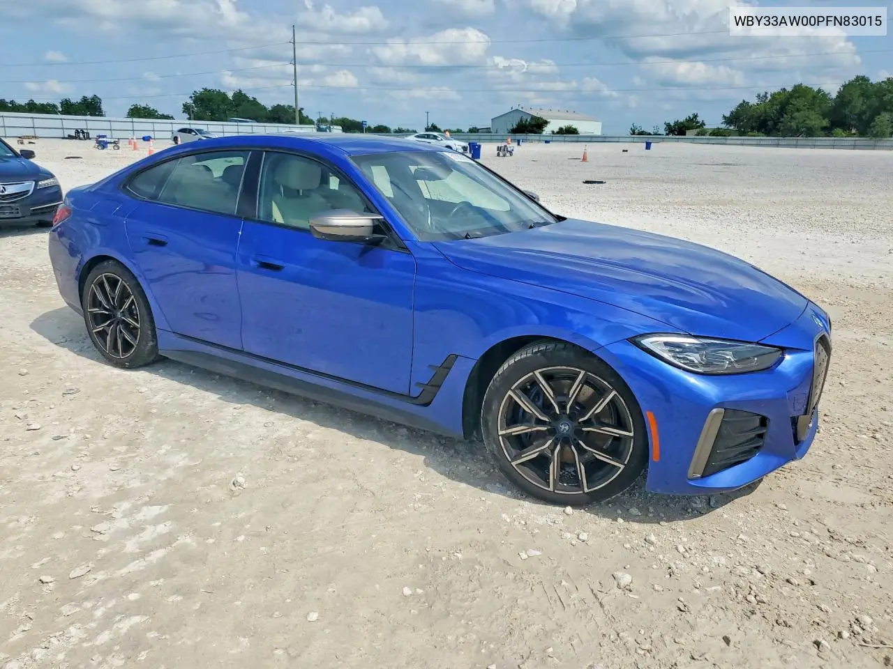 2023 BMW I4 M50 VIN: WBY33AW00PFN83015 Lot: 51039966