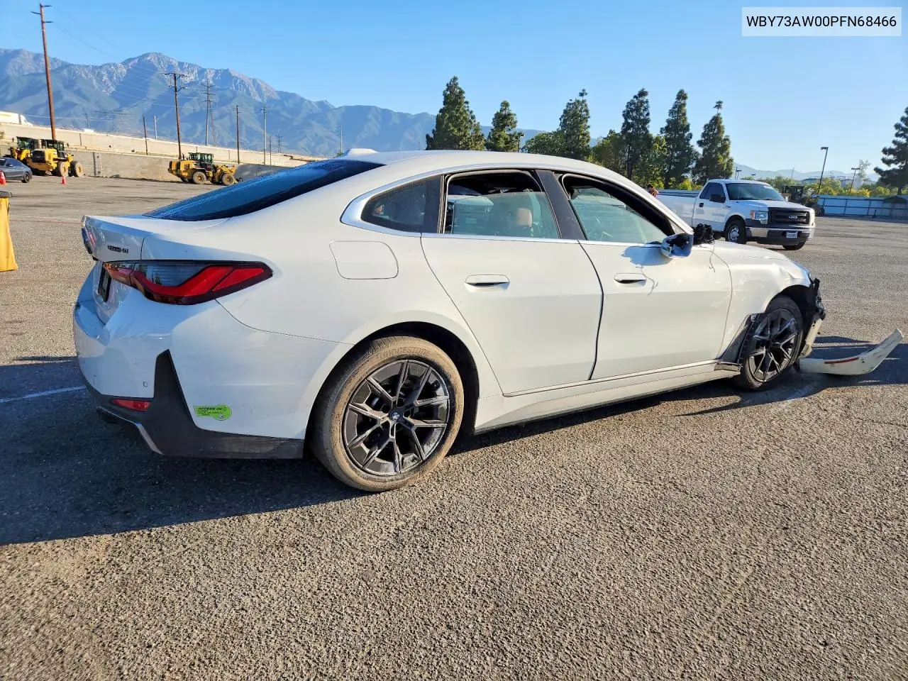 2023 BMW I4 Edrive 40 VIN: WBY73AW00PFN68466 Lot: 52418436