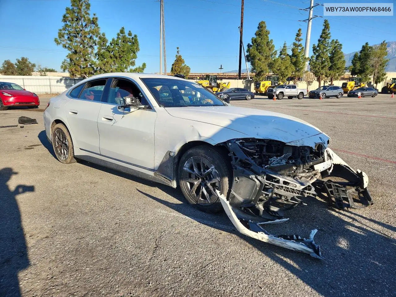 2023 BMW I4 Edrive 40 VIN: WBY73AW00PFN68466 Lot: 52418436