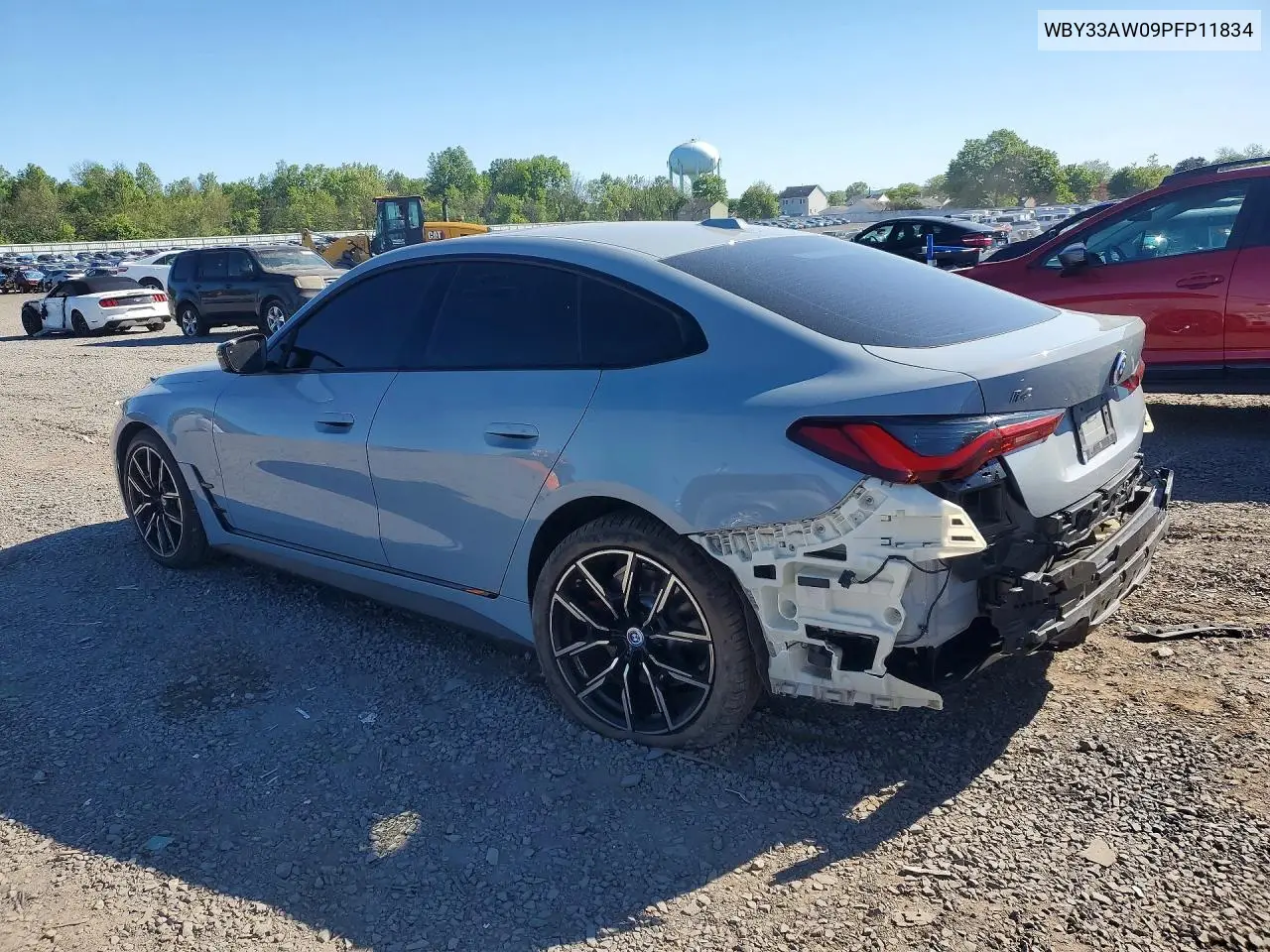 2023 BMW I4 M50 VIN: WBY33AW09PFP11834 Lot: 53175486