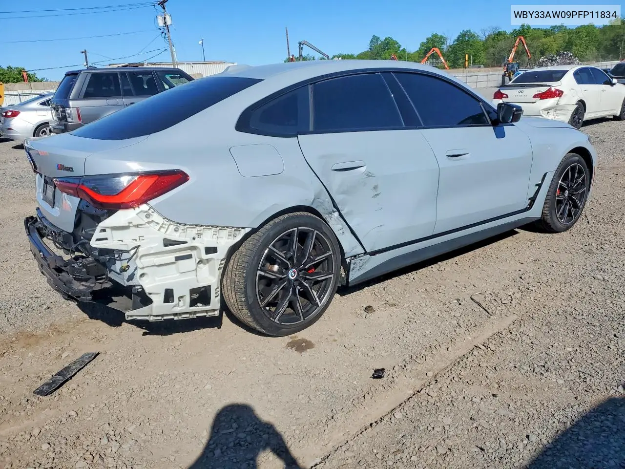 2023 BMW I4 M50 VIN: WBY33AW09PFP11834 Lot: 53175486