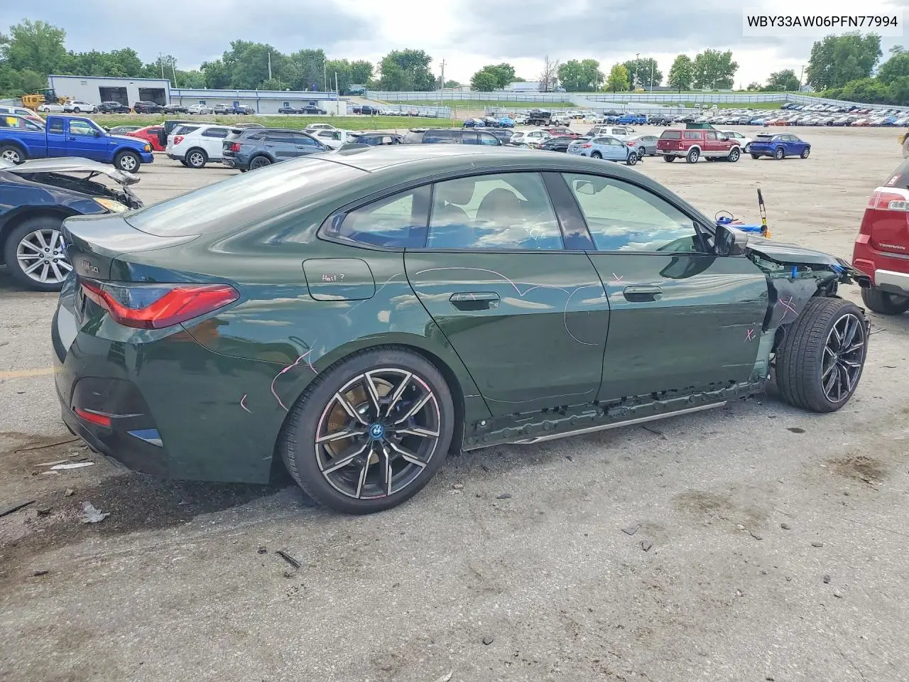 2023 BMW I4 M50 VIN: WBY33AW06PFN77994 Lot: 54411046