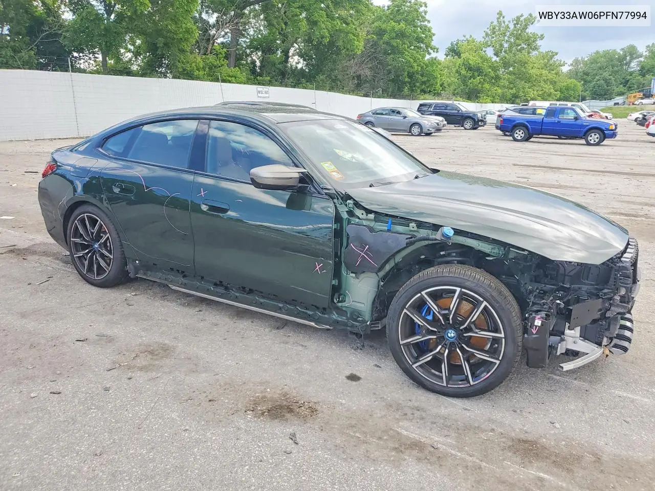 2023 BMW I4 M50 VIN: WBY33AW06PFN77994 Lot: 54411046