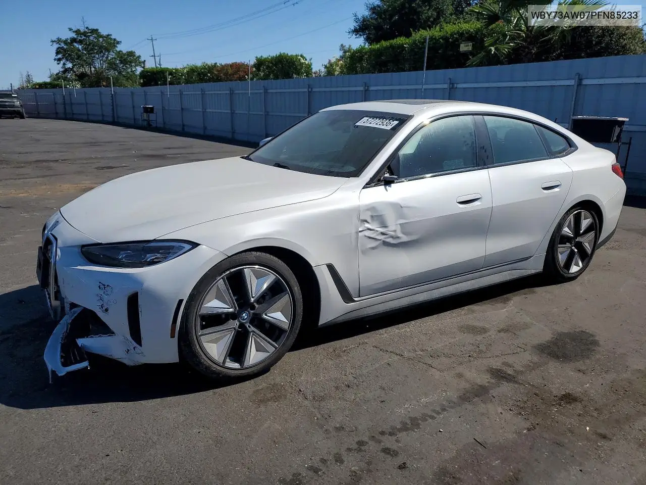 2023 BMW I4 Edrive 40 VIN: WBY73AW07PFN85233 Lot: 57272936