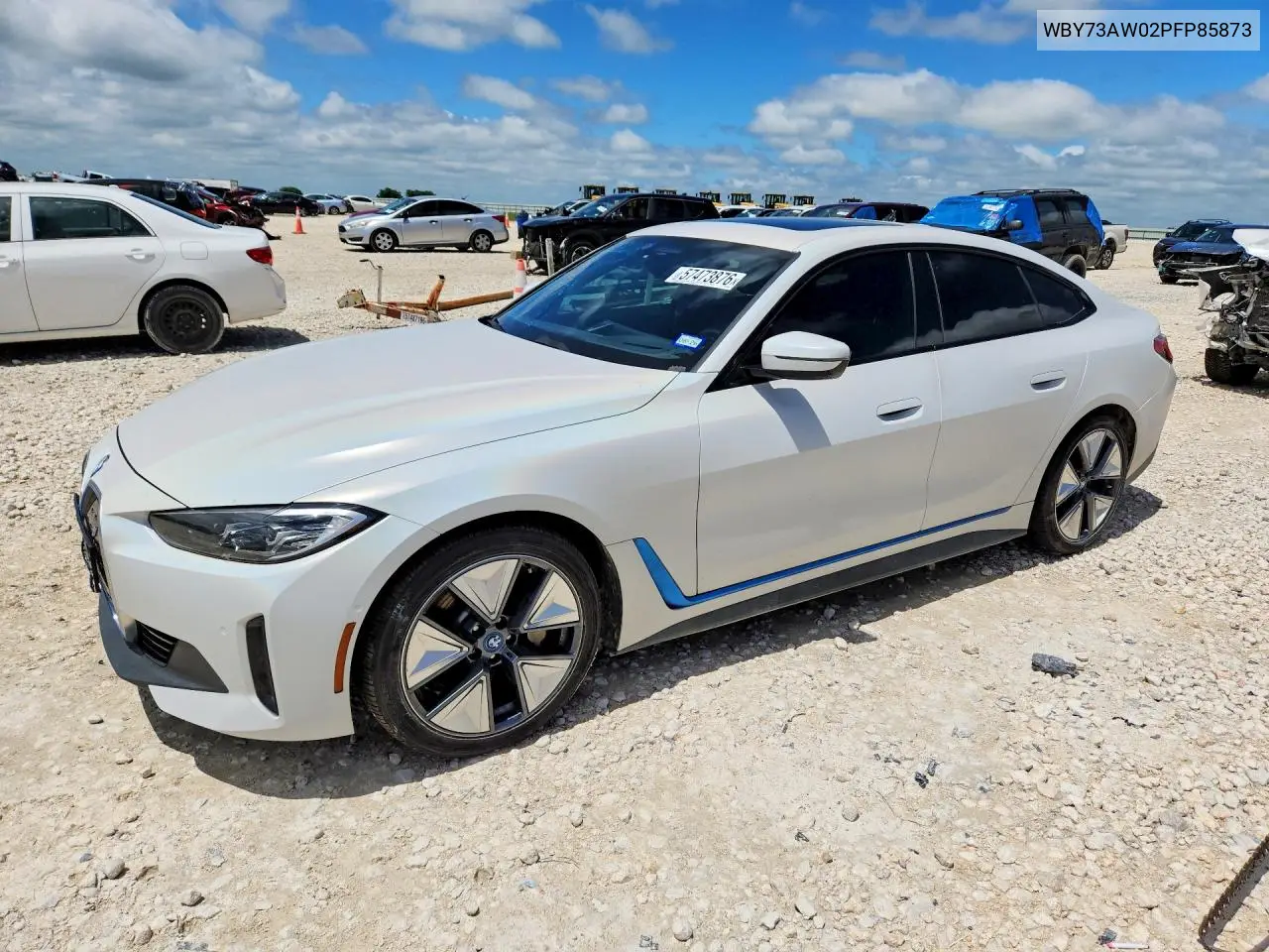 2023 BMW I4 Edrive 40 VIN: WBY73AW02PFP85873 Lot: 57473876