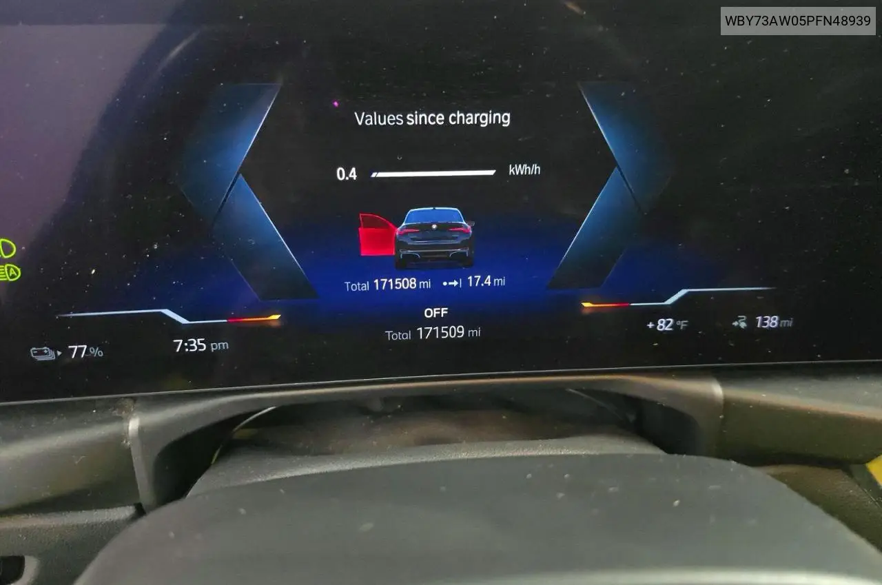 2023 BMW I4 Edrive 40 VIN: WBY73AW05PFN48939 Lot: 58775146
