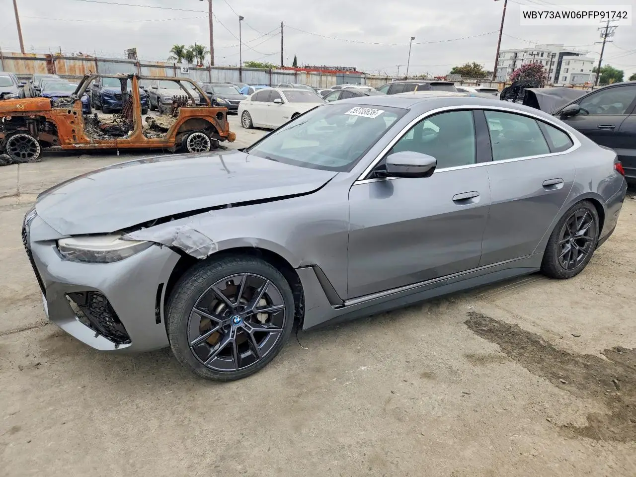 2023 BMW I4 Edrive 40 VIN: WBY73AW06PFP91742 Lot: 59708636