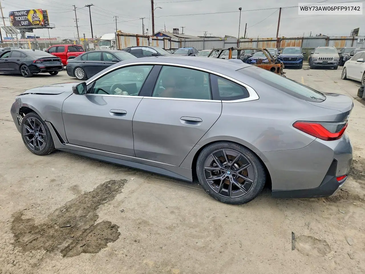 2023 BMW I4 Edrive 40 VIN: WBY73AW06PFP91742 Lot: 59708636