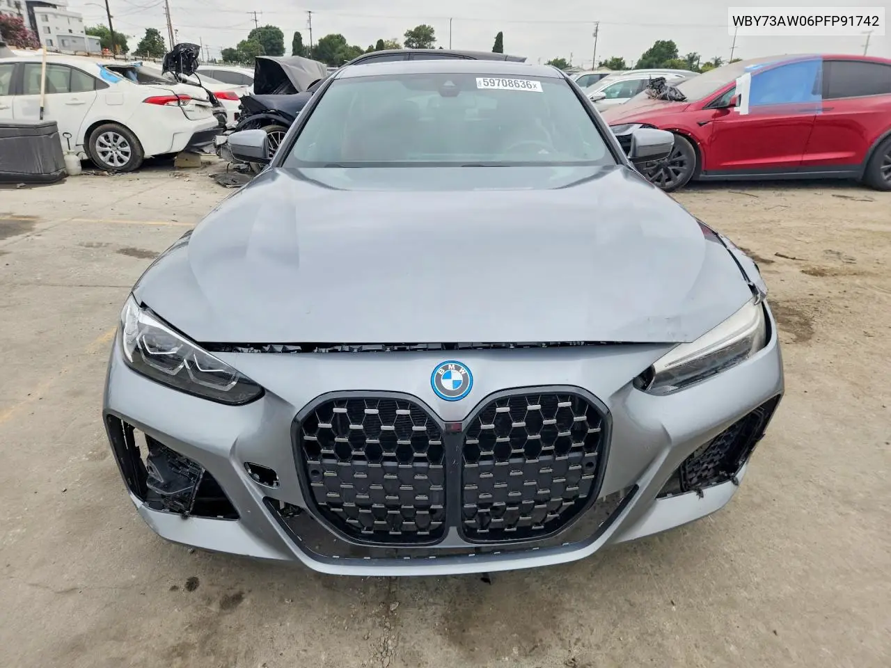 2023 BMW I4 Edrive 40 VIN: WBY73AW06PFP91742 Lot: 59708636