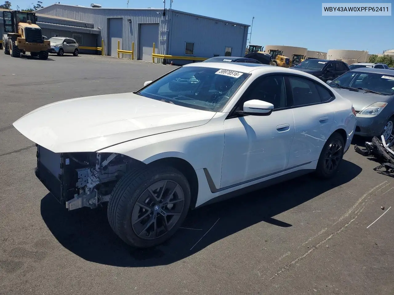 2023 BMW I4 Edrive 35 VIN: WBY43AW0XPFP62411 Lot: 59978516