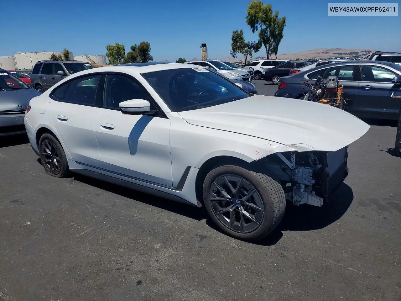 2023 BMW I4 Edrive 35 VIN: WBY43AW0XPFP62411 Lot: 59978516