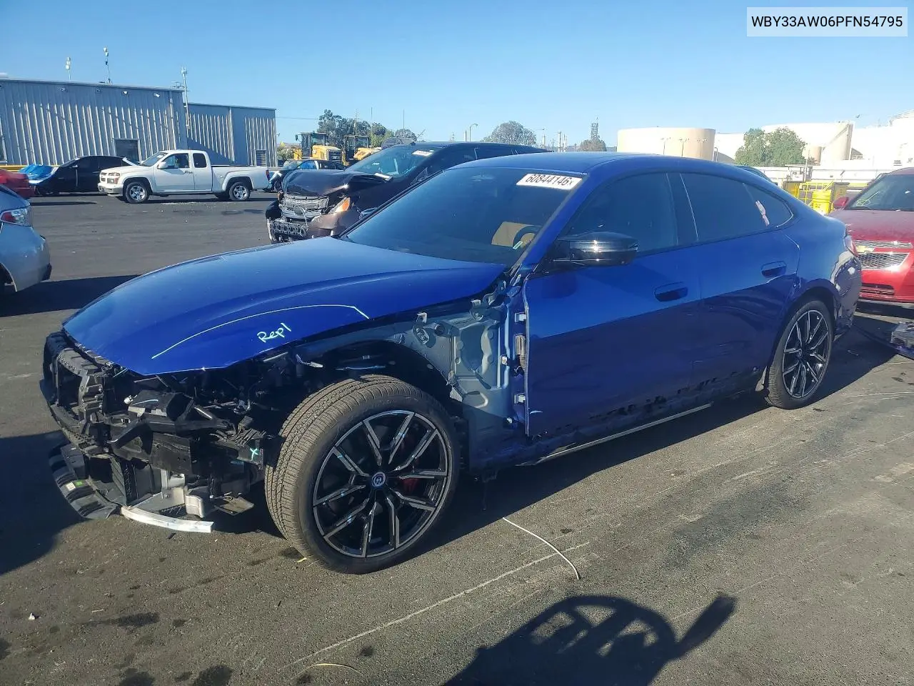2023 BMW I4 M50 VIN: WBY33AW06PFN54795 Lot: 60844146